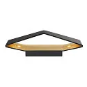 LED Wall luminaire CARISO WL-4 LED, 2x 9W LED, 2700K, black/brass