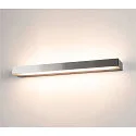 SLV LED Wandleuchte SEDO 14, Up/Down, 59.2cm, 230V / sek. 500mA, SMD 17W 3000K 1300lm, Glas satiniert, Alu gebürstet