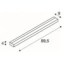 SLV LED Wandleuchte SEDO 21, Up/Down, 89.5cm, 230V / sek. 700mA, SMD 22W 3000K 2500lm, Glas satiniert, Weiß