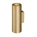Wandleuchte ENOLA B UP/DOWN, Höhe 22cm, 2x GU10 QPAR51, IP20, Aluminium, messing