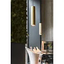 SLV Pendelleuchte ENOLA B PD-1, GU10 QPAR51, IP20, ø 6,7cm / H 30cm, Aluminium, messing