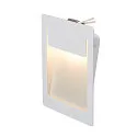 Einbauleuchte DOWNUNDER PUR 120x155mm LED, eckig, weißes Gehäuse, 5,2W LED warmweiß