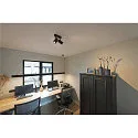 SLV Wand- und Deckenstrahler ENOLA B DOUBLE SPOT, 2-flammig, 2x GU10, IP20, dreh- und schwenkbar, Aluminium, schwarz
