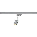 Spot BIMA 1 GU10 50W, incl. 3-Phase adapter, silver grey