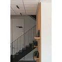 LED Ceiling recessed spot KARPO LED Wall Spot, canopy flat, 7,5W LED, 3000K, black