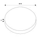 Zubehör für ENOLA_C Indoor-Leuchten - optionaler Zierring mit Strukturierglas-Diffusor