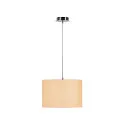 SLV Pendelleuchte FENDA, 150cm, mit Rosette, E27, ohne Schirm, Chrom