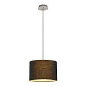 SLV Pendelleuchte FENDA, 150cm, mit Rosette, E27, ohne Schirm, Chrom