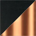 SLV Textil-Schirm FENDA, Zylindrisch, Ø 30cm / Höhe 20cm, Schwarz / Kupfer