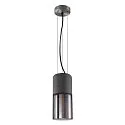 SLV Pendant luminaire LISENNE, E27, smoke glass