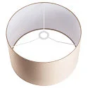 SLV Textil-Schirm FENDA, Zylindrisch, Ø 45.5cm / Höhe 28cm, Beige