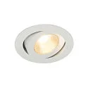 LED Einbauleuchte CONTONE ROUND Downlight, schwenkbar, weiß