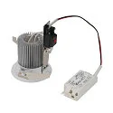 SLV LED Einbauleuchte CONTONE ROUND Downlight, schwenkbar, weiß, IP44
