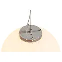 SLV Pendelleuchte ROTOBALL 40 PD, IP20, Ø 40cm, E27, Stahl / PE, silbergrau / weiß, Ø 40 cm