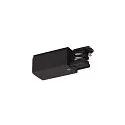 Zubehör für 3-Phasen Aufbauschiene S-TRACK ON/OFF - End-Einspeiser, IP20, max. 16A, schaltbar, Erde links, schwarz