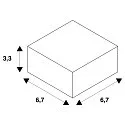 SLV Zubehör für 3-Phasen Aufbauschiene S-TRACK ON/OFF - L-Verbinder, mit Einspeisemöglichkeit, Erde außen, schwarz