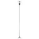 Zubehör für 3-Phasen-Aufbauschiene S-TRACK - Schienen-Pendelabhängung mit Stange, 100cm, starr, schwarz