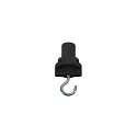 Zubehör für 3-Phasen-Aufbauschiene S-TRACK - 3-Phasen-Adapter mit Haken, mechanisch, isoliert, schwarz