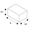 SLV Zubehör für 2-Phasen Stromschiene EASYTEC II® - Längsverbinder, Chrom