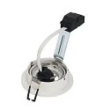 SLV PIREQ QPAR51 ROUND DOWNLIGHT, IP20, Einbau, Ø 9.3cm, GU10 max. 50W, kardanisch, inkl. Clipfedern, Mattweiss