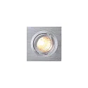 SLV PIREQ QPAR51 SQUARE DOWNLIGHT, IP20, Einbau, 9 x 9cm, GU10 max. 50W, kardanisch, inkl. Clipfedern, Alu gebürstet