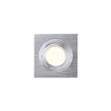 SLV PIREQ QPAR51 SQUARE DOWNLIGHT, IP20, Einbau, 9 x 9cm, GU10 max. 50W, kardanisch, inkl. Clipfedern, Alu gebürstet