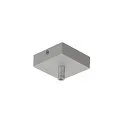 Accessories Ceiling canopy for GLENOS Pendant luminaire, 8,5x8,5x2,7cm, with strain relief, silver