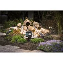 SLV Gartensteckdose mit Klappdeckel, 4-fach, IP44 mit 1,4m Anschlussleitung und Schutzkontaktstecker