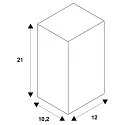 SLV Gartensteckdose mit Klappdeckel, 4-fach, IP44 mit 1,4m Anschlussleitung und Schutzkontaktstecker