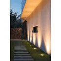 SLV LED Outdoor Bodeneinbauleuchte ROCCI, IP67 IK08, 8.6W 3000K 580lm 120°, schaltbar, starr, Edelstahl 316, Blende eckig