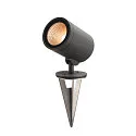 SLV LED Außenstrahler HELIA SPOT L, IP66 IK04, 15W 3000K 1340lm 40°, kardanisch, 300cm IP-Steckerkabel, dimmbar, anthrazit
