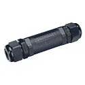 Outdoor Kabel-Verbindungsbox, IP68, 3-polig, für Kabel 6mm-12mm, schwarz