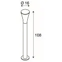 SLV ALPA CONE 100, Outdoor Stehleuchte, IP55, E27 max. 24W, Anthrazit