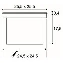 LED Bodeneinbauleuchte DASAR LED SQUARE Außenleuchte, asymmetrisch, SLM LED, 4000K