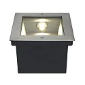 SLV LED Bodeneinbauleuchte DASAR LED SQUARE Außenleuchte, asymmetrisch, SLM LED, 3000K