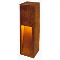 Outdoor Floorlamp RUSTY SLOT 50, IP44, height 50cm, E27 TC-DSE max. 11W, FeCSi steel rust color