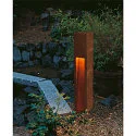 SLV Outdoor Stehleuchte RUSTY® SLOT 80, IP44, E27 TC-DSE max. 11W, FeCSi-Stahl gerostet, 80cm