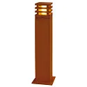 Outdoor Stehleuchte RUSTY® SQUARE 70, IP55, E27 TC-DSE max. 11W, FeCSi-Stahl gerostet, 70cm