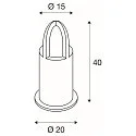 Outdoor Stehleuchte RUSTY® CONE 70, IP54 IK02, E27 TC-DSE max. 11W, FeCSi-Stahl gerostet, 70cm