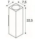 SLV Außenwandleuchte THEO UP/DOWN QPAR51, eckig, IP44 IK02, 2x GU10, weiß