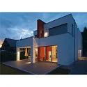 Außenleuchte BIG THEO WALL OUT Wandleuchte, eckig, GU10, IP44, silbergrau
