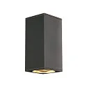 Außenwandleuchte BIG THEO UP/DOWN, eckig, IP44 IK02, 2x GU10 QPAR111 max. 75W, anthrazit