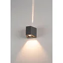 SLV LED Außenleuchte OUT BEAM LED Wandleuchte, zweistrahlig, 3000K, IP44, anthrazit