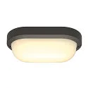 LED Außenleuchte TERANG 2 Wand-/Deckenleuchte, oval, 120°, SMD LED, 3000K, IP44, anthrazit