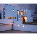 Outdoor LED Wand-/Deckenleuchte AINOS ROUND, IP44, Ø 30cm, 21W 3000K 1430lm, anthrazit / opal