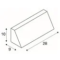 SLV Wandleuchte PEMA® TC-(D,H,T,Q)SE, IP65, Trapez, E27 max. 15W, durchverdrahtet, schwarz