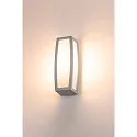 SLV Outdoor Wand-/Deckenleuchte MERIDIAN BOX, E27, IP54, Silbergrau