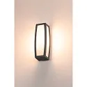 SLV Außenleuchte MERIDIAN BOX Wandleuchte, E27, IP54, mit Sensor, anthrazit