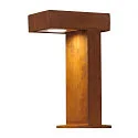 SLV Outdoor Stehleuchte RUSTY® PATHLIGHT, IP44, Höhe 40cm, GX53 TCR-TSE max. 9W, FeCSi-Stahl gerostet