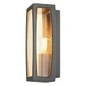 SLV Außenleuchte MERIDIAN BOX 2 Wandleuchte, E27, IP54, anthrazit